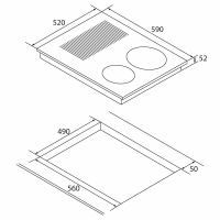 Электрическая варочная панель Hiberg i-MS 6049 W, белый