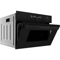 Компактный электрический духовой шкаф Hiberg MS-VM 5115 B SMART, черный
