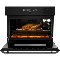 Компактный электрический духовой шкаф Hiberg MS-VM 5115 B SMART, черный