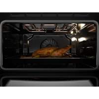 Компактный электрический духовой шкаф Hiberg MS-VM 5115 B SMART, черный