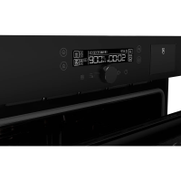 Компактный электрический духовой шкаф Hiberg MS-VM 5115 B SMART, черный