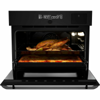 Компактный электрический духовой шкаф Hiberg MS-VM 5115 B SMART, черный