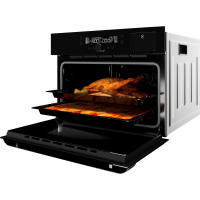 Компактный электрический духовой шкаф Hiberg MS-VM 5115 B SMART, черный