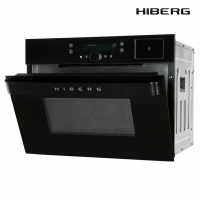 Компактный электрический духовой шкаф Hiberg MS-VM 5115 B SMART, черный