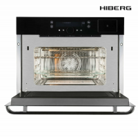 Компактный электрический духовой шкаф Hiberg MS-VM 5115 B SMART, черный