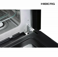 Компактный электрический духовой шкаф Hiberg MS-VM 5115 B SMART, черный