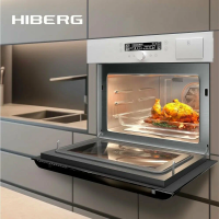 Компактный электрический духовой шкаф Hiberg MS-VM 5115 W SMART, белый