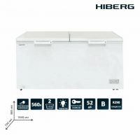 Морозильный ларь Hiberg PF 56L2W, белый