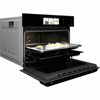 Компактный электрический духовой шкаф Hiberg S-VM 5615 B i-SMART, черный