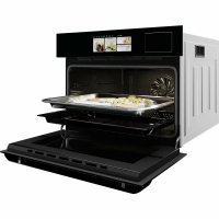 Компактный электрический духовой шкаф Hiberg S-VM 5615 B i-SMART, черный