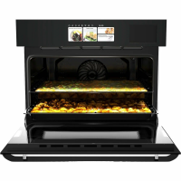 Компактный электрический духовой шкаф Hiberg S-VM 5615 B i-SMART, черный