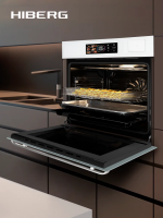 Электрический духовой шкаф Hiberg S-VM 6415 W SMART, белый