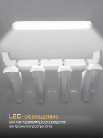 Паровой шкаф для одежды Hiberg SD 4GB, черный