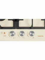 Газовая варочная панель Hiberg VM 4535 Y, бежевый
