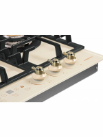 Газовая варочная панель Hiberg VM 4535 Y, бежевый