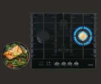 Газовая варочная панель Hiberg VM 6145 B, черный