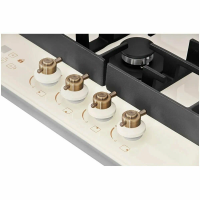 Газовая варочная панель Hiberg VM 6145 RY, бежевый