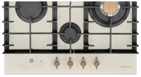 Газовая варочная панель Hiberg VM 6145 RY, бежевый