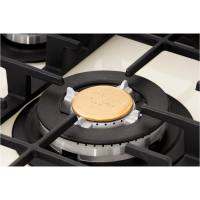 Газовая варочная панель Hiberg VM 6145 RY, бежевый