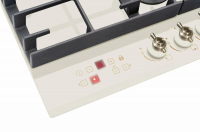 Газовая варочная панель Hiberg VM 6145 RY, бежевый