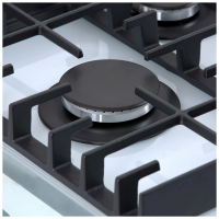 Газовая варочная панель Hiberg VM 6145 W, белый