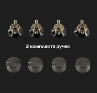 Газовая варочная панель Hiberg VM 6145 W, белый