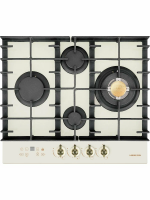 Газовая варочная панель Hiberg VM 6245 Y, бежевый