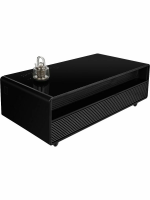 Умный барный стол с холодильником Hiberg X3 TB, барный центр/холодильник с беспроводной зарядкой черный, USB-порт/Type-C