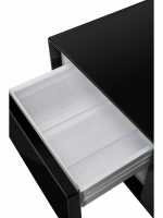 Умный барный стол с холодильником Hiberg X3 TB, барный центр/холодильник с беспроводной зарядкой черный, USB-порт/Type-C