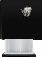 Умный барный стол с холодильником Hiberg X3 TB, барный центр/холодильник с беспроводной зарядкой черный, USB-порт/Type-C