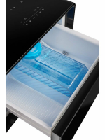 Умный барный стол с холодильником Hiberg X3 TB, барный центр/холодильник с беспроводной зарядкой черный, USB-порт/Type-C