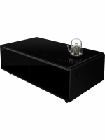 Умный барный стол с холодильником Hiberg X3 TB, барный центр/холодильник с беспроводной зарядкой черный, USB-порт/Type-C