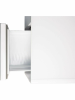 Умный барный стол с холодильником Hiberg X2 FW, барный центр/холодильник с беспроводной зарядкой белый, USB-порт/Type-C