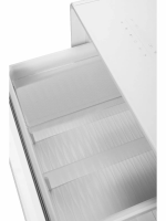 Умный барный стол с холодильником Hiberg X2 FW, барный центр/холодильник с беспроводной зарядкой белый, USB-порт/Type-C