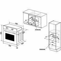 Электрический духовой шкаф Hiberg VM 6260 RY, бежевый