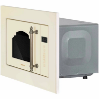 Встраиваемая микроволновая печь Hiberg VM 6502 YR, бежевый