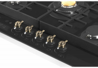 Газовая варочная панель Hiberg VM 7155 B, черный