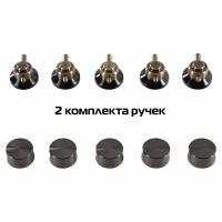 Газовая варочная панель Hiberg VM 7155 B, черный