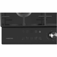Газовая варочная панель Hiberg VM 7155 B, черный