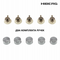 Газовая варочная панель Hiberg VM 7155 B, черный