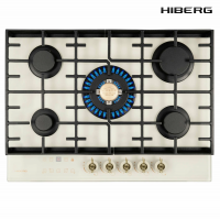 Газовая варочная панель Hiberg VM 7155 Y, бежевый