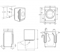 Встраиваемая стиральная машина с сушкой AEG L8WBE68SI