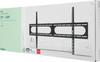 Кронштейн для телевизора Hama 00220843, черный 37"-120" макс.100кг настенный фиксированный