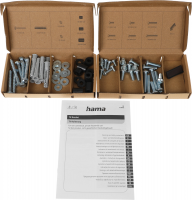 Кронштейн для телевизора Hama 00220843, черный 37"-120" макс.100кг настенный фиксированный