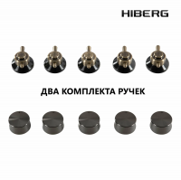 Газовая варочная панель Hiberg VM 9155 B, черный