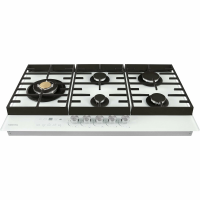 Газовая варочная панель Hiberg VM 9155 W, белый