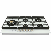 Газовая варочная панель Hiberg VM 9155 W, белый