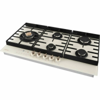 Газовая варочная панель Hiberg VM 9155 Y, бежевый