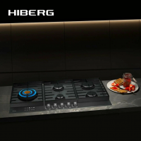 Газовая варочная панель Hiberg VM 9255 B, черный