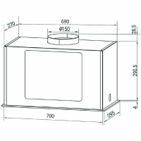 Встраиваемая вытяжка Hiberg VMF 8191 B, черный